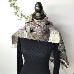 暖かい 手織り マフラー ウールマフラー/プレゼント(86) 2枚目の画像