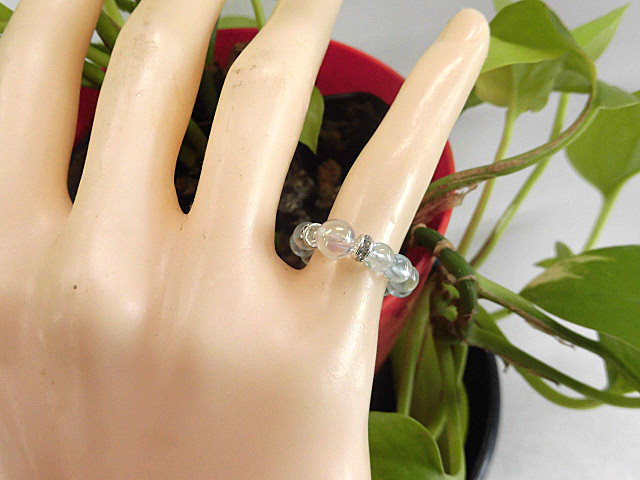 アクアオーラブルー ブルーアクアオーラ 天然水晶 タンブル 200グラムセット 約8-10