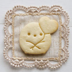 ハート風船ヒヨコ（スタンプ付き）　クッキー型・クッキーカッター 3枚目の画像