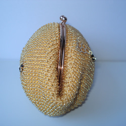 Beaded Pouch ---Honey & Honeybee-- (XL) 3枚目の画像