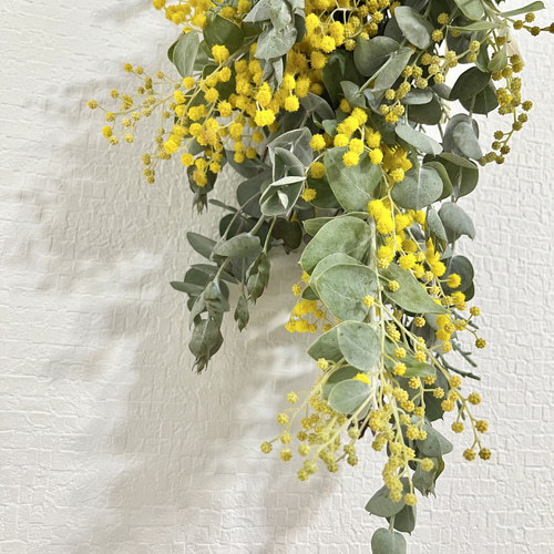 ミモザスワッグ スワッグ Flower largo 通販 15261153｜Creema(クリーマ)