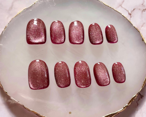 ⭐︎人気No. 1⭐︎ネイルチップ／マグネットネイル／ちゅるん