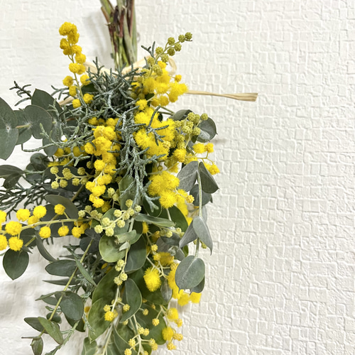 ミモザスワッグ sサイズ スワッグ Flower largo 通販 15261198｜Creema