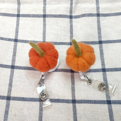 ウール フェルト 野菜と果物 ハロウィーン パンプキン 格納式バックル ナース バックル ドキュメント バックル 2枚目の画像