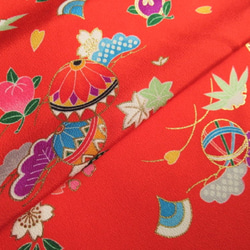 【mparis*】正絹 小紋　京華 紅型 花鳥柄　着尺反物京友禅 丹後縮緬 mparis*様専用】正絹 小紋 京華 紅型 花鳥柄 着尺反物京友禅