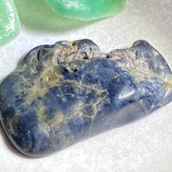 神の祝福✨　ブルー　サファイア　原石　ミニタンブル　青玉 3枚目の画像