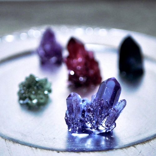 夢幻鉱物キャンドル 5個セット（宵闇） キャンドル・キャンドル