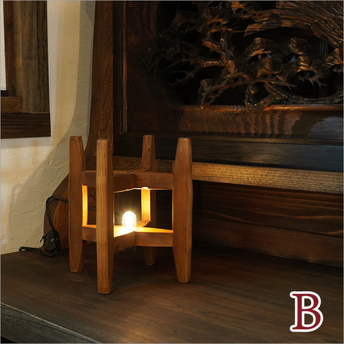 大きな糸車のランプ テーブルランプ 和モダン 照明 アンティーク 間接