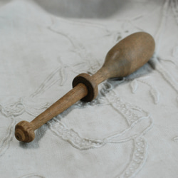 アンティーク 木製ボビン 糸巻き 1本 T 8枚目の画像