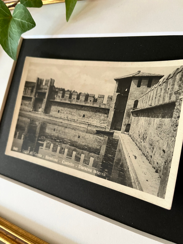 英国で出会った♪イタリア アンティーク 古城のポストカード/スカイジェロ城/建築物/お城 2枚目の画像