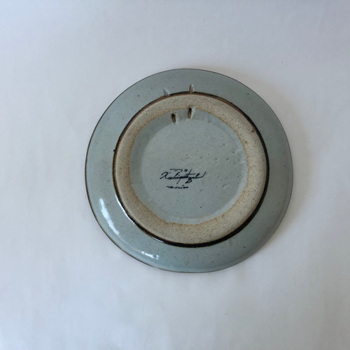 最終価格 古道具 (訳あり)メキシコ トナラ焼 絵皿 3枚セット No.10410A「メキシコの民芸：トナラ焼き 飾り皿」直径31cm SOLD