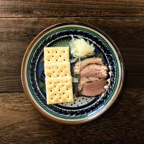 メキシコ/トナラ焼き】Xochilquetzal工房のトナラ焼き絵皿(サギ