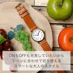 3色　栃木エイジングレザー　腕時計　時計　セパレートノーマル(栃木エイジング)#mm00000210 2枚目の画像