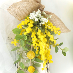 SOLD OUT ミモザのナチュラルスワッグ(送料無料)《完売しました》 3枚目の画像