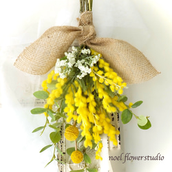 SOLD OUT ミモザのナチュラルスワッグ(送料無料)《完売しました》 4枚目の画像