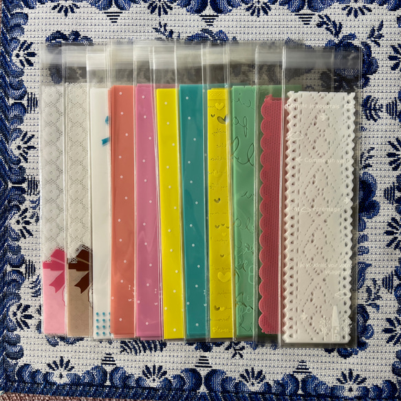 縦長6×20cm OPP袋 11柄 121枚 ラッピング袋 ラッピング袋 Haramakye