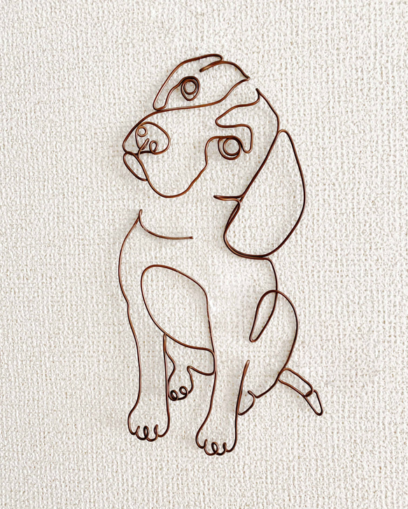 （専用）ビーグルのワイヤーアート ビーグルのワイヤーアート タペストリー・壁掛け ☆W_ART_CRAFT☆ 通販