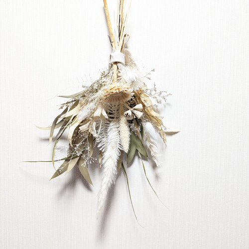 ホワイトスワッグ ドライフラワースワッグ ドライフラワー sourire