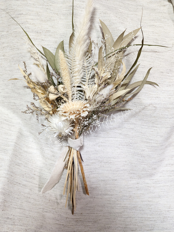 ユーカリとホワイトコンパクター　ナチュラルスワッグ　横長スワッグ ユーカリとホワイトコンパクターナチュラルスワッグ横長スワッグ