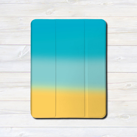 iPadケース 【青の空 】 手帳型ケース ※2タイプから選べます 2枚目の画像