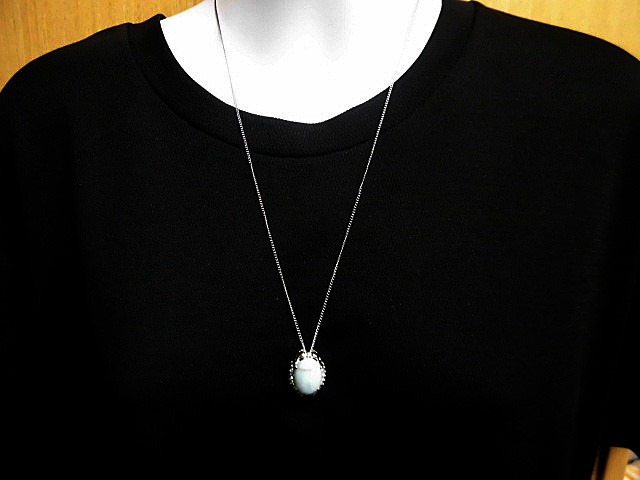 天然石 三大ヒーリングストーン ラリマーネックレス(ペンダント) 　　　230908259