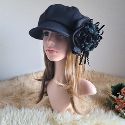 小顔効果☆ラクーンファークロケットハット毛皮帽子 付け耳暖か防寒