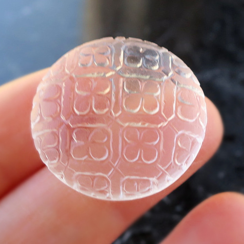 天然石【クォーツ・水晶】花 カービング/彫刻 ルース 23×8mm 天然石【クォーツ・水晶】花 カービング/彫刻 ルース 23×8mm