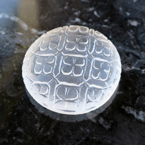 天然石【クォーツ・水晶】花 カービング/彫刻 ルース 23×8mm 天然石【クォーツ・水晶】花 カービング/彫刻 ルース 23×8mm
