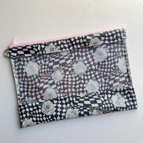 UNDERCOVER 転写ポーチ | MUDAMUDA DAM 未使用 アンダーカバー ポーチ 転写プリント BURNING ROSE バラ