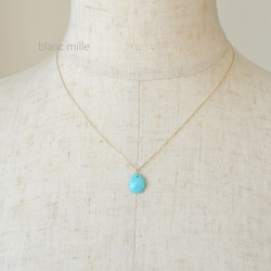 極美品✨スリーピングビューティーターコイズ 8㎜ 丸玉 ネックレス 925刻印 極美品✨スリーピングビューティーターコイズ 8㎜ 丸玉 ネックレス 925
