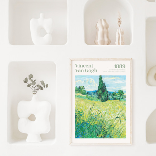 ゴッホ アートポスター インテリアアート 有名絵画 風景画 緑 絵画