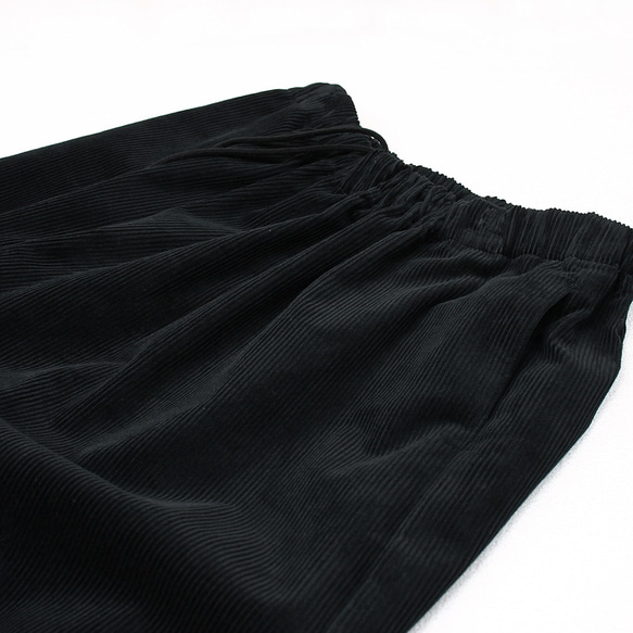 c_o_c_o_r_o 八分之長氣球褲【燈芯絨布料棉】黑色 第8張的照片