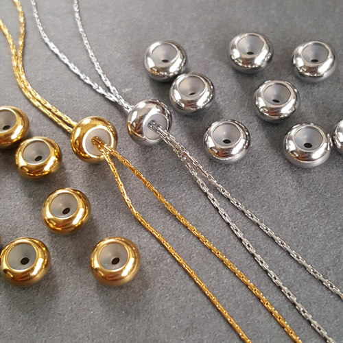 4pcs] 6mm x 3mm サージカル ステンレス スライドボール 金属