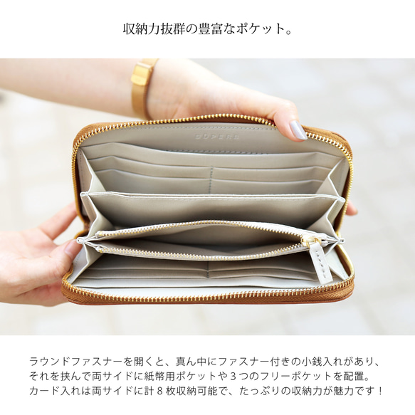 【ニッコリシャンパンゴールド長財布】思わずニッコリ笑顔になってしまう/ニッコリ財布/長財布【ニッコリ】 5枚目の画像