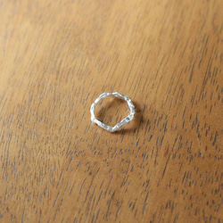 【二手 - 925銀】天然波浪紋銀戒指 第6張的照片