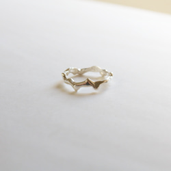 【二手 - 925銀】天然波浪紋銀戒指 第2張的照片