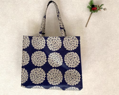 めぐ　3roomsトートバッグ インド刺繍ダイヤブーケ柄と合皮 インド刺繍ダイヤブーケ柄パステルグリーンと合皮 Mサイズ2wayトート