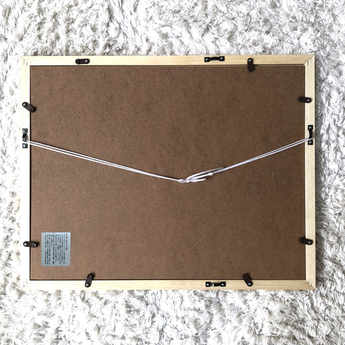 アクリル画　原画　「花の咲く路地13」額縁付　SMサイズ　風景画 アクリル画 原画 「花の咲く路地13」額縁付 SMサイズ 風景画