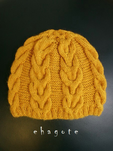 no.2279　Wool Knit Cap　(アラン模様のニットキャップ）        Ω