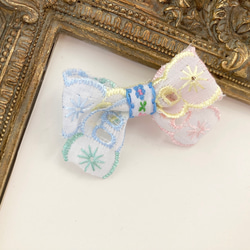 オーガンジーリボン♡ヘアゴム♡イースターうさぎさん オーガンジーリボン♡ヘアゴム♡イースターうさぎさん