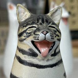 世界にひとつ 猫小法師 エマ ネコのオブジェ ベンガル 8枚目の画像