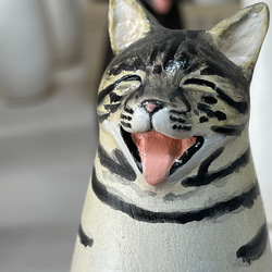 世界にひとつ 猫小法師 エマ ネコのオブジェ ベンガル 7枚目の画像