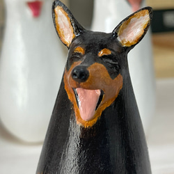 世界にひとつ　犬小法師　ヒナタ　イヌのオブジェ　ソーシャルグッド　ドーベルマン 8枚目の画像