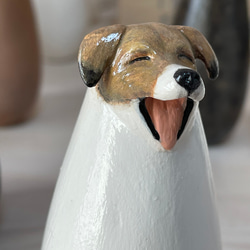 世界にひとつ　犬小法師　ヒデ　イヌのオブジェ　ソーシャルグッド　ジャック・ラッセル・テリア 7枚目の画像