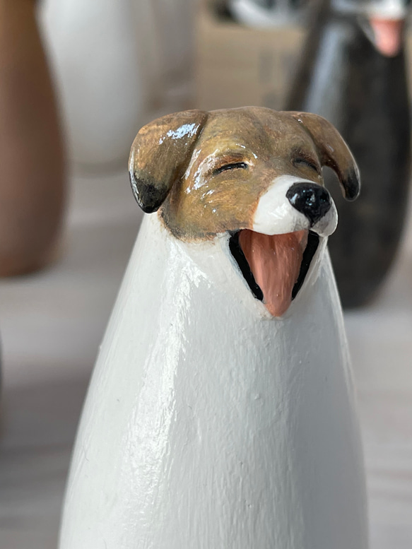 世界にひとつ　犬小法師　ヒデ　イヌのオブジェ　ソーシャルグッド　ジャック・ラッセル・テリア 7枚目の画像