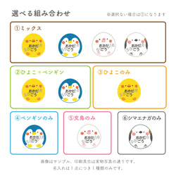 どうぶつ かおかお 耐水お名前シール｜ カット済み 水筒 歯ブラシ 箸箱セット お弁当箱　女の子 男の子 12枚目の画像