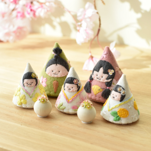 ちいさな桜のおひなさま【スペシャルセット】 ひな祭り・桃の節句