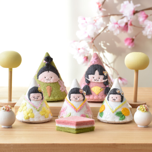 ちいさな桜のおひなさま【スペシャルセット】 ひな祭り・桃の節句