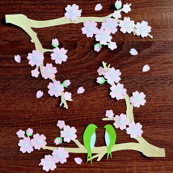 壁面飾り 春 装飾 桜 さくら ハンドメイド 保育室 壁面 手作り 春の