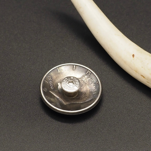 1964y ケネディーハーフダラー コインコンチョ 30mm 本物 50 1964y ケネディーハーフダラー コインコンチョ 30mm 本物 50